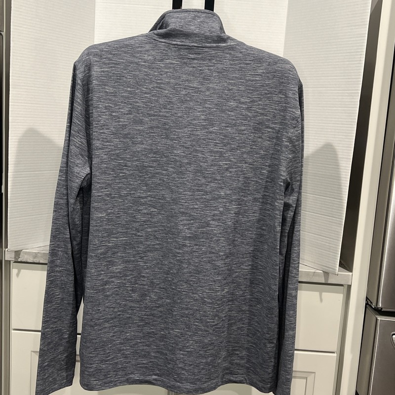 J Crew Performance 1/4 Zip Pullover Mens XL Blue Gray Collared Long Sleeve gallery