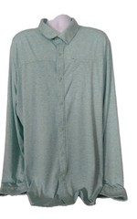 FLX Urban/Commuter Big & Tall Long Sleeve Button Front Shirt Wicking UPF 40 3XLT