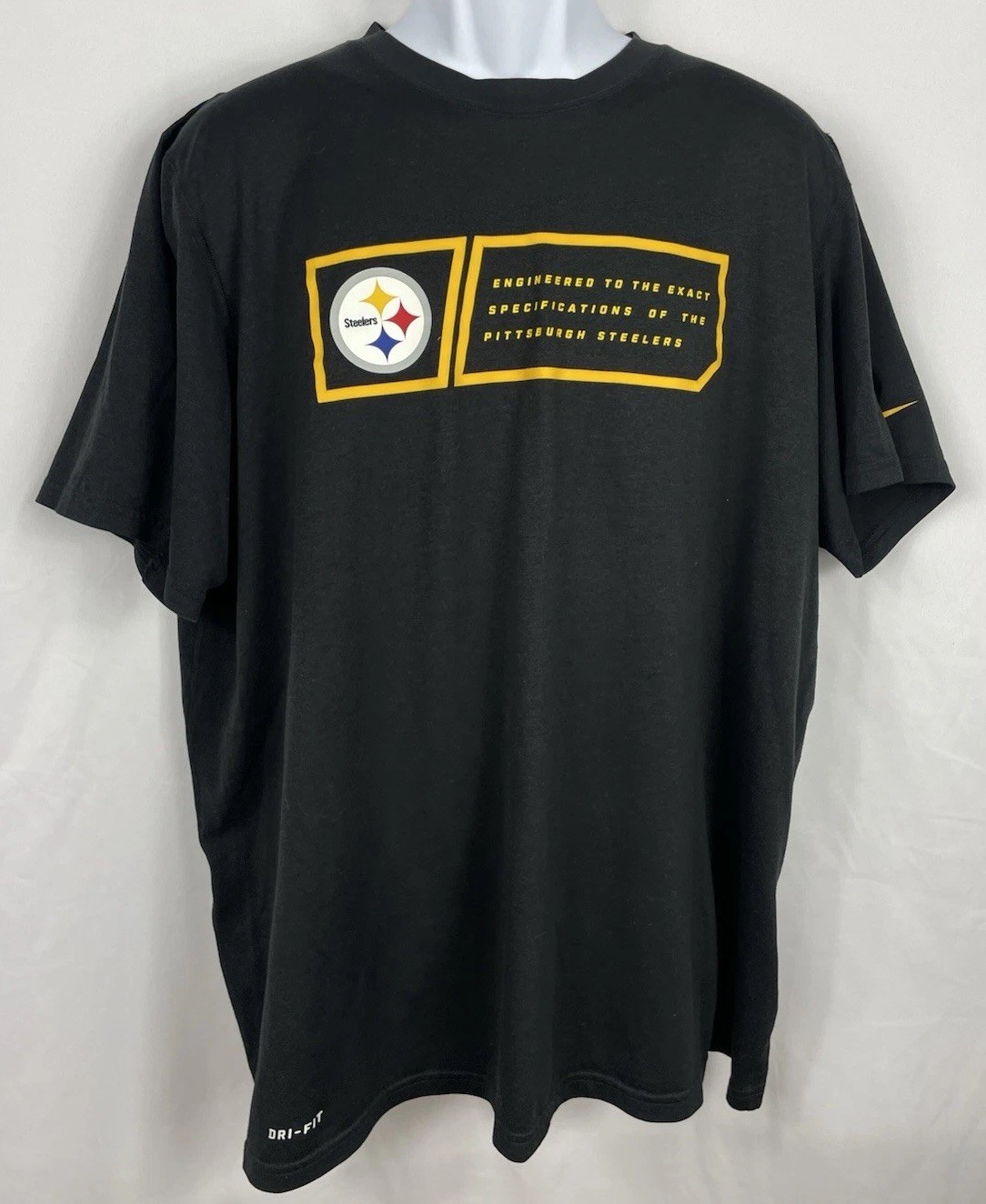 Nike Dri Fit On Field Pittsburgh Steelers T-Shirt Men’s Size XL Black gallery
