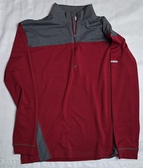 Columbia Golf Men’s Omni-wick Pullover Red & Gray Long Sleeve Sweater Sz L Large