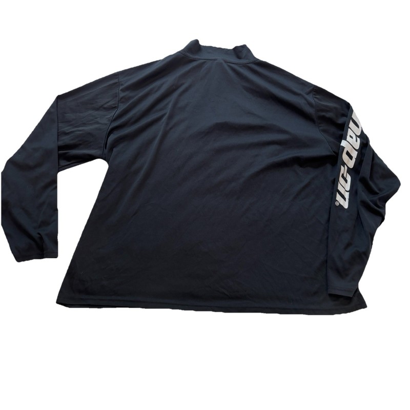 Snap-On Tools Pullover Performance 1/4 Zip Long Sleeve Black Shirt Mens 2XL gallery