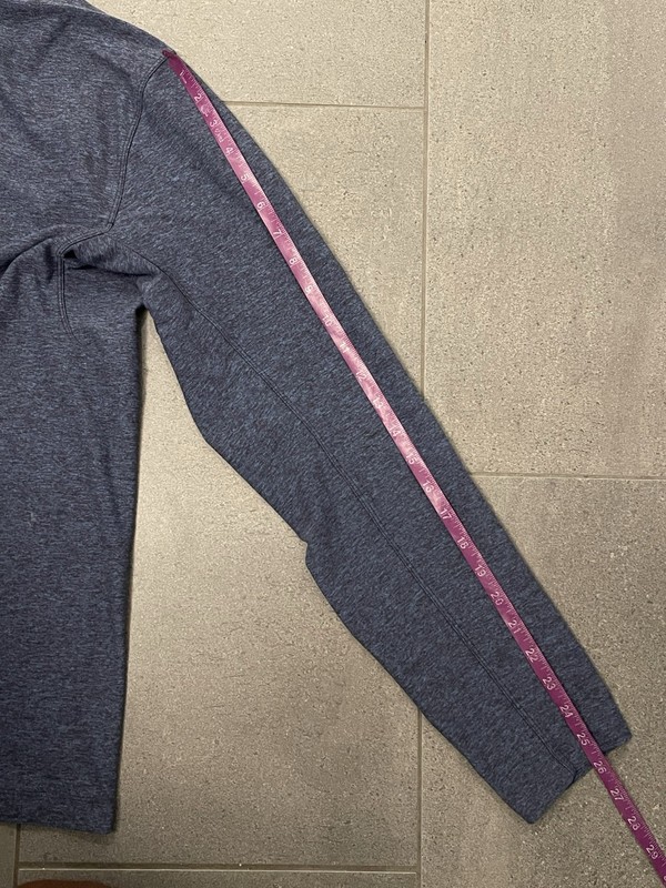 Lululemon Rolu Mock Neck Shirt Men's Large Blue Long Sleeve Pocket LM3DDXS gallery