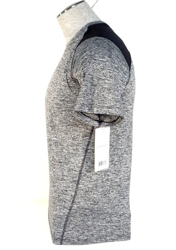 90 Degree By Reflex Cationic Charcoal Short Sleeve Athletic Shirt Men's NWT gallery