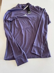 Adidas Ultimate Long Sleeve Running Tee Mens Medium Shadow Violet Slim Fit NWT