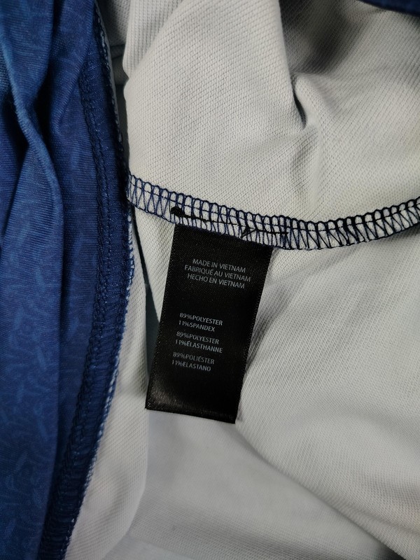 Kenneth Cole Golf Pullover Mens Small Blue 1/4 Zip Geometric Stretch Long Sleeve gallery