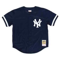 Mens Mitchell & Ness MLB AUTHENTIC BP BUTTON FRONT YANKEES 1998 BERNIE WILLIAMS