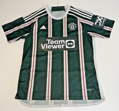Manchester United Football Shirt 2023 2024 Adidas Men’s XL Jersey Green