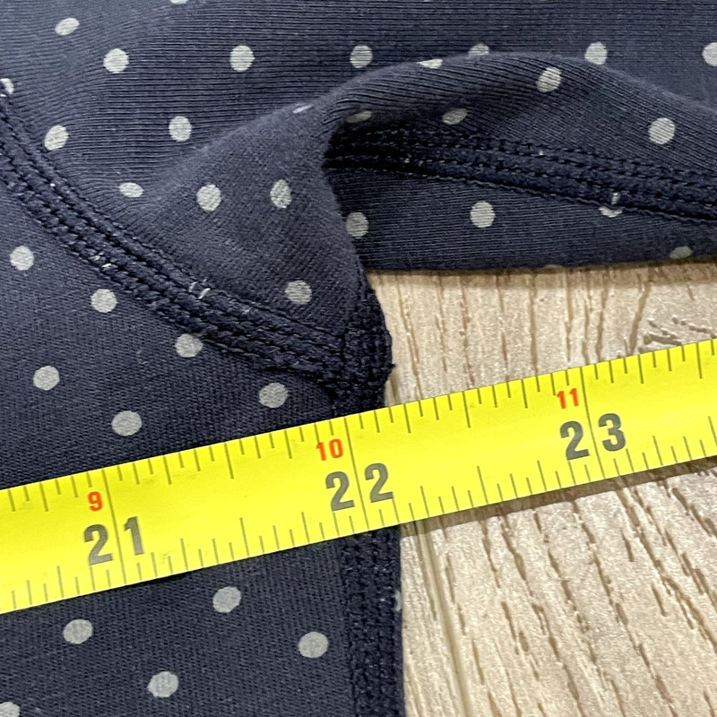 BYLT Drop Cut Lux Tee Men's Size XL Blue Shirt Knit Polka Dot Long Sleeves gallery