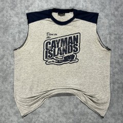 VTG Y2K No Boundaries Cayman Islands summer streetwear tank top mens XXL