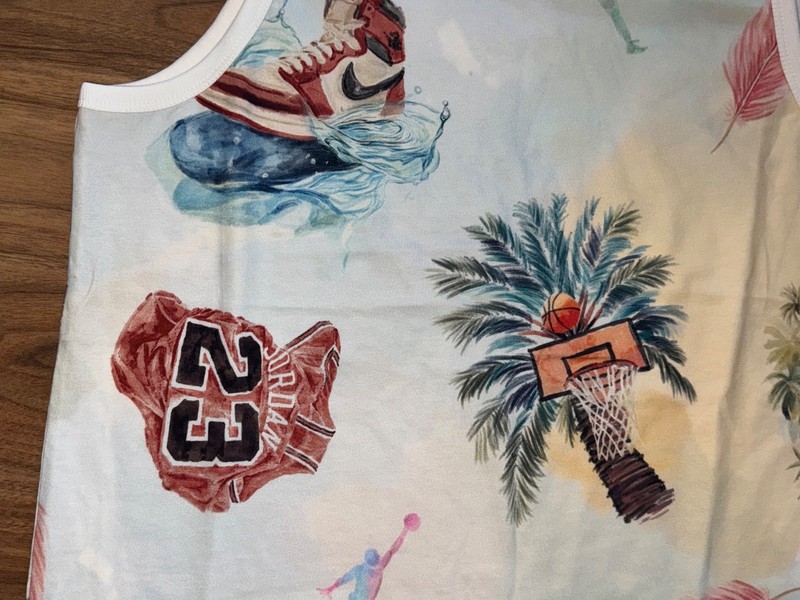 NWT Nike Air Jordan Flight Essentials Jersey Tank Top Flamingo HJ2403 100 M-T gallery