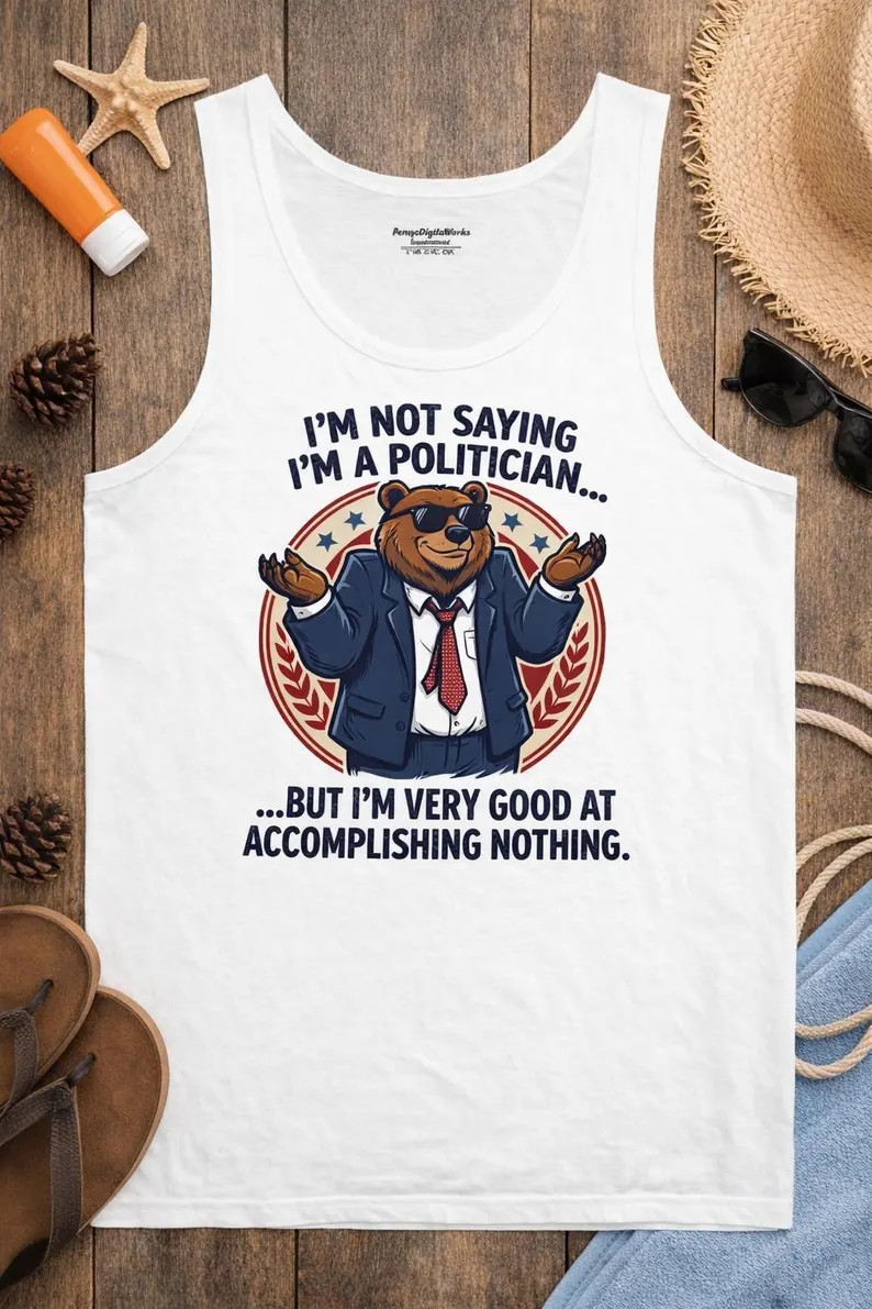 Sarcastic Bear Tank Top Funny Humor Animal Graphic Im Not Quote gallery