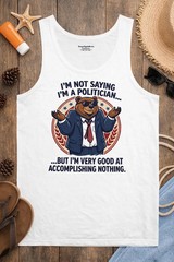 Sarcastic Bear Tank Top Funny Humor Animal Graphic Im Not Quote