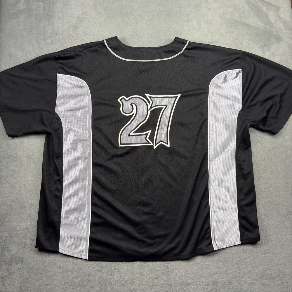 Vtg Starter Jersey Men's 2XL Black Asphalt Legends Y2K Hip-Hop Street All-Stars