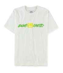 Ecko Unltd. Mens Puff Paint Lettering Graphic T-Shirt, blchwhite, S