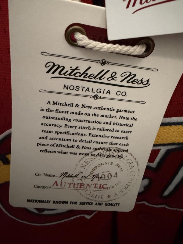 Mitchell & Ness McGwire #25 Red Baseball Jersey 3XLB New $190 gallery