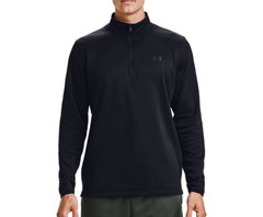 Under Armour Men’s Black 1/2 Zip Fleece Pullover Top (1357145-001) Size M