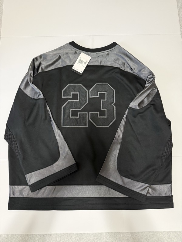 Micheal Jordan 23 Black& Gray 23 Long Sleeve Jersey Men’s XXL NWT Retail $90 gallery