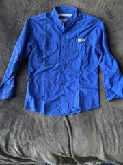 Magellan Outdoors Men’s Laguna Madre Solid Long Sleeve Fishing Shirt Small