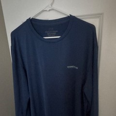 Vineyard Vines Performance Men’s Long Sleeve Crew Neck Graphic Tee Navy M