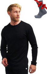Mens Merino Wool Thermal Long Sleeve Shirt