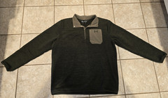 Under Armour Cold Gear XL Green Snap Pullover Sweater