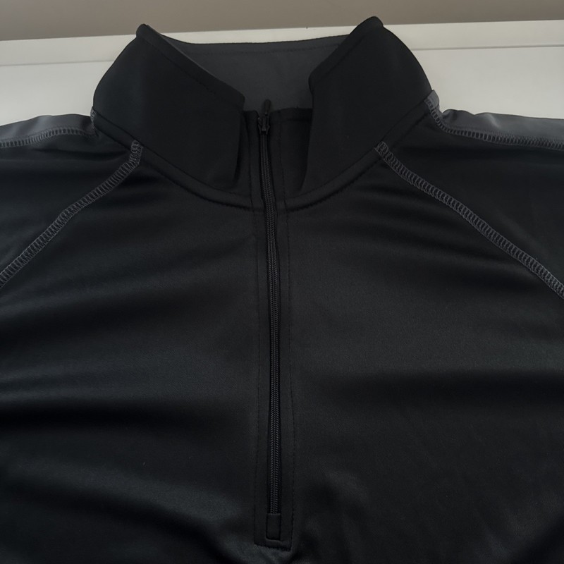 UltraClub Men’s Cool & Dry Sport Quarter-Zip Pullover Long Sleeve Large gallery