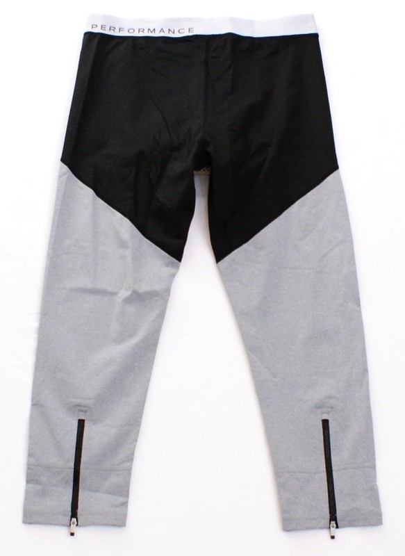 Calvin Klein Performance Black & Silver Compression Running Tights Men's NWT gallery