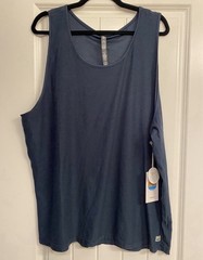 $40 NWT Vuori Strato Tech Tank Navy Heather XXL Activewear Yoga CrossFit Beach