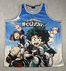 My Hero Academia Deku Todoroki Uraraka Plus Ultra Tank Shirt Jersey Size 2XL