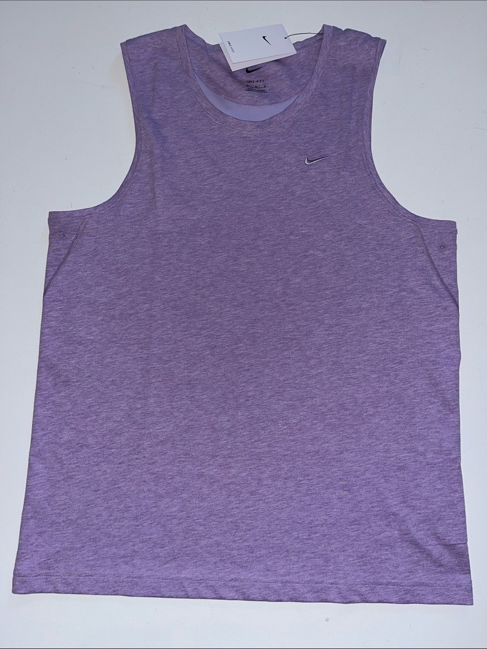 Nike Tank Top Men's M Versatile Gym shirt Dri-Fit Cotton Poly Soft purple $55 gallery