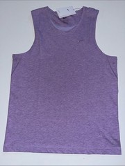 Nike Tank Top Men’s M Versatile Gym shirt Dri-Fit Cotton Poly Soft purple $55