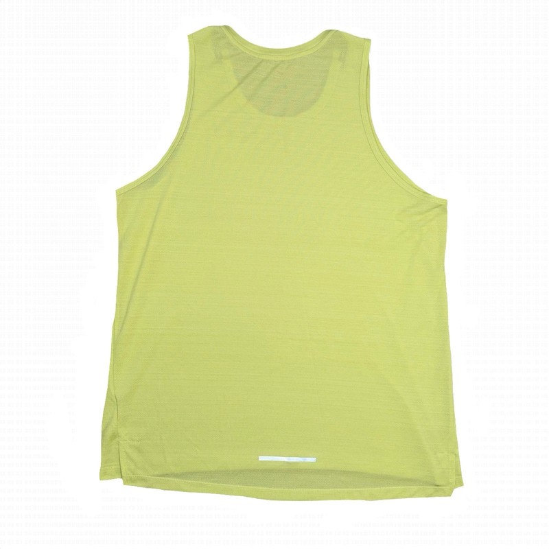 Nike Running Dri-Fit Tank Top Mens Large Athletic Volt Yellow Neon Reflective gallery