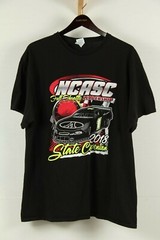 NCASC 2018 Conference T-Shirt Race Car Black Size XL Men’s Shirt {A12-16}