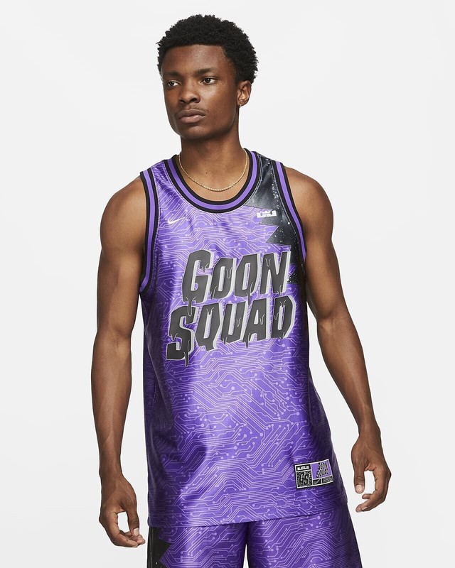 Men’s Medium - Nike LeBron Space Jam Goon Squad Basketball Jersey DJ3872-560 gallery