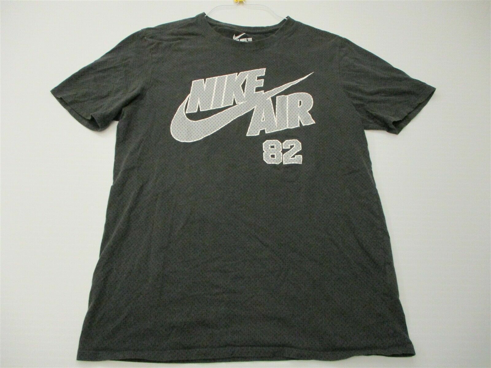 NIKE Shirt Men's Size M Active 100% Cotton AIR #82 Short Sleeve Gray Crew gallery