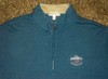 NWOT Men's PETER MILLAR Crown Sport 1/4 Zip Pullover L AQUA BLUE w/Golf Logo gallery
