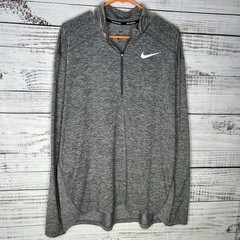 Nike Dri-Fit Element 1/4 Zip Pullover Running Top AQ7903-021 Heather Gray Large