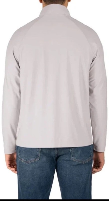 Gerry Men's Light Grey Active Quarter Zip Top (1856546) Sizes Large NWT gallery