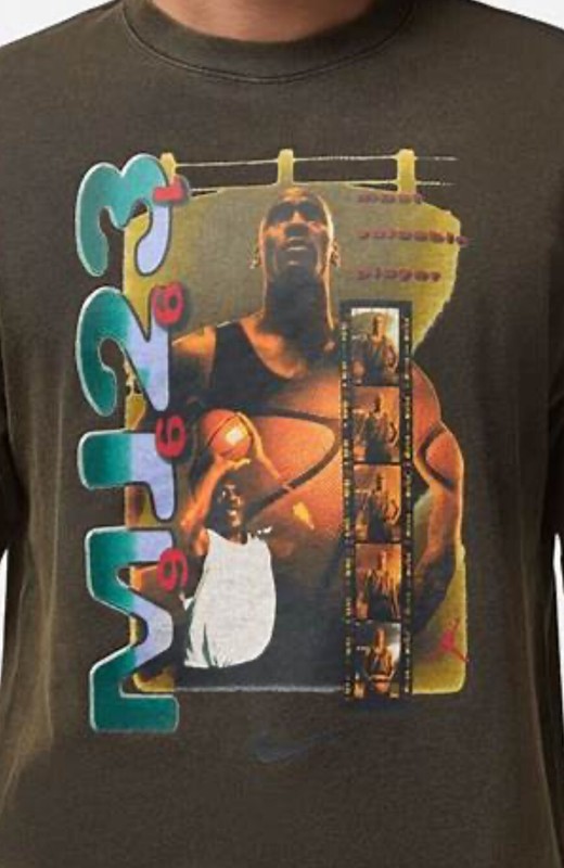 Jordan T Shirt Mens Large MJ23 Most Valuable Player 1996 Off Noir FZ1991 gallery