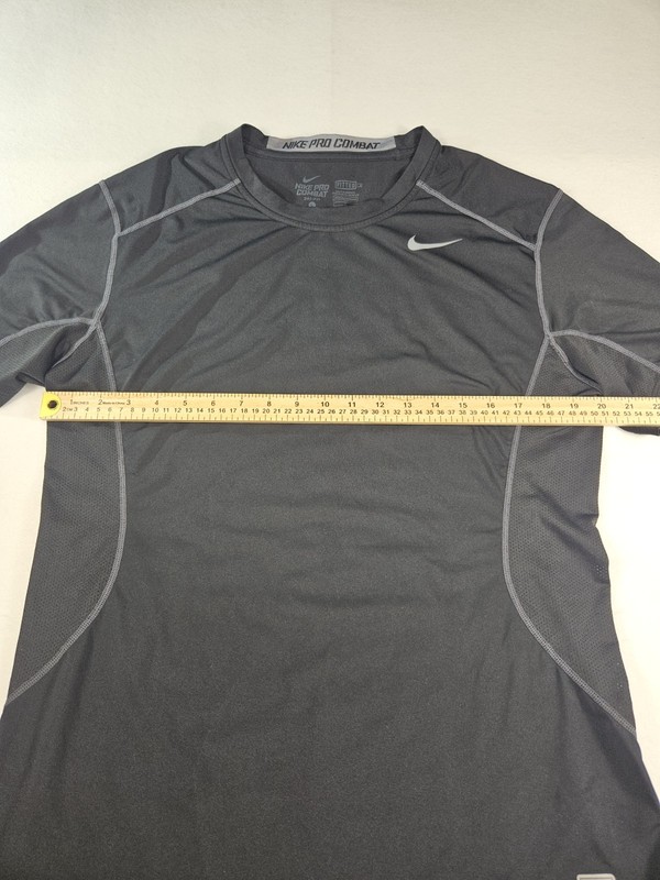 Nike Pro Combat Fitted Shirt Mens L Black Compression Athletic Dri Fit gallery