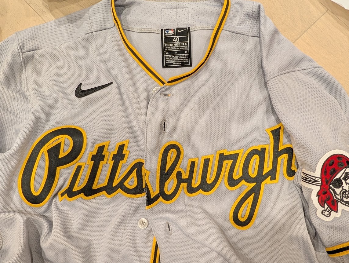 Nike Men's Authentic Pittsburgh Pirates Stitched Vapor Jersey 40 elite flex base gallery