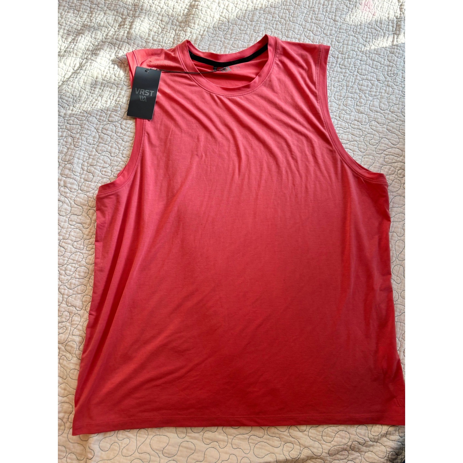 VRST Mens Icon Tank Pink Rouge XL Moisture Wicking Shirt gallery