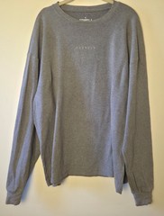 YoungLA #450 Cloud Foam Long Sleeve Pullover Gray Super Soft Streetwear Size XL