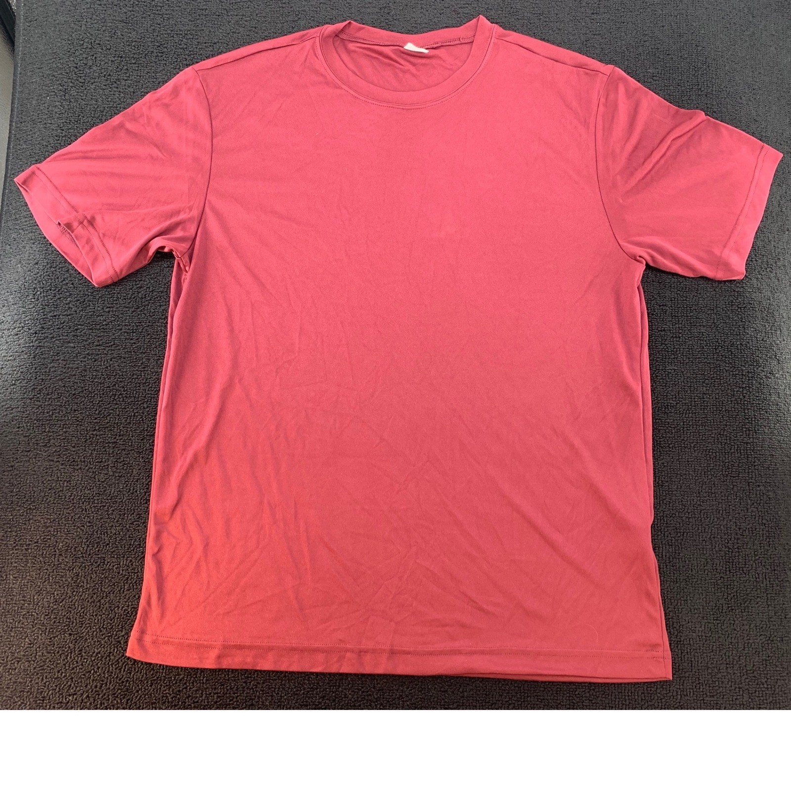 Sport-Tek Mens Medium Red Short Sleeve Crew Neck Performance T Shirt gallery