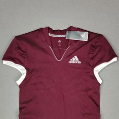 Adidas Primeknit A1 Football Jersey Large Maroon White Compression Blank New