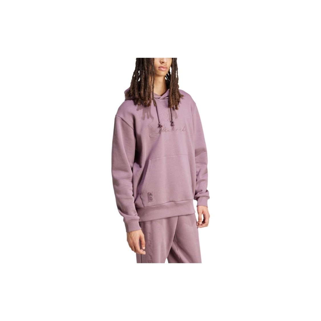 adidas Pullover Casual Hoodie American Retro Sweatshirt for Men, Purple Pink gallery