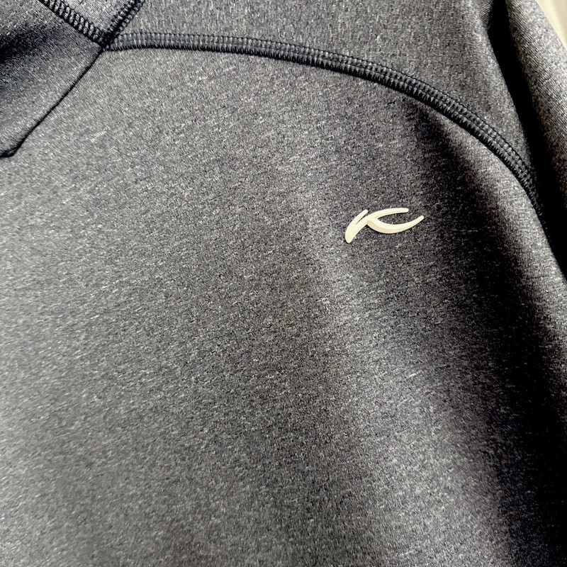 KJUS Pullover Men Medium Keano Half Zip Sweatshirt UPF 50 Golf Sandpiper Gray gallery