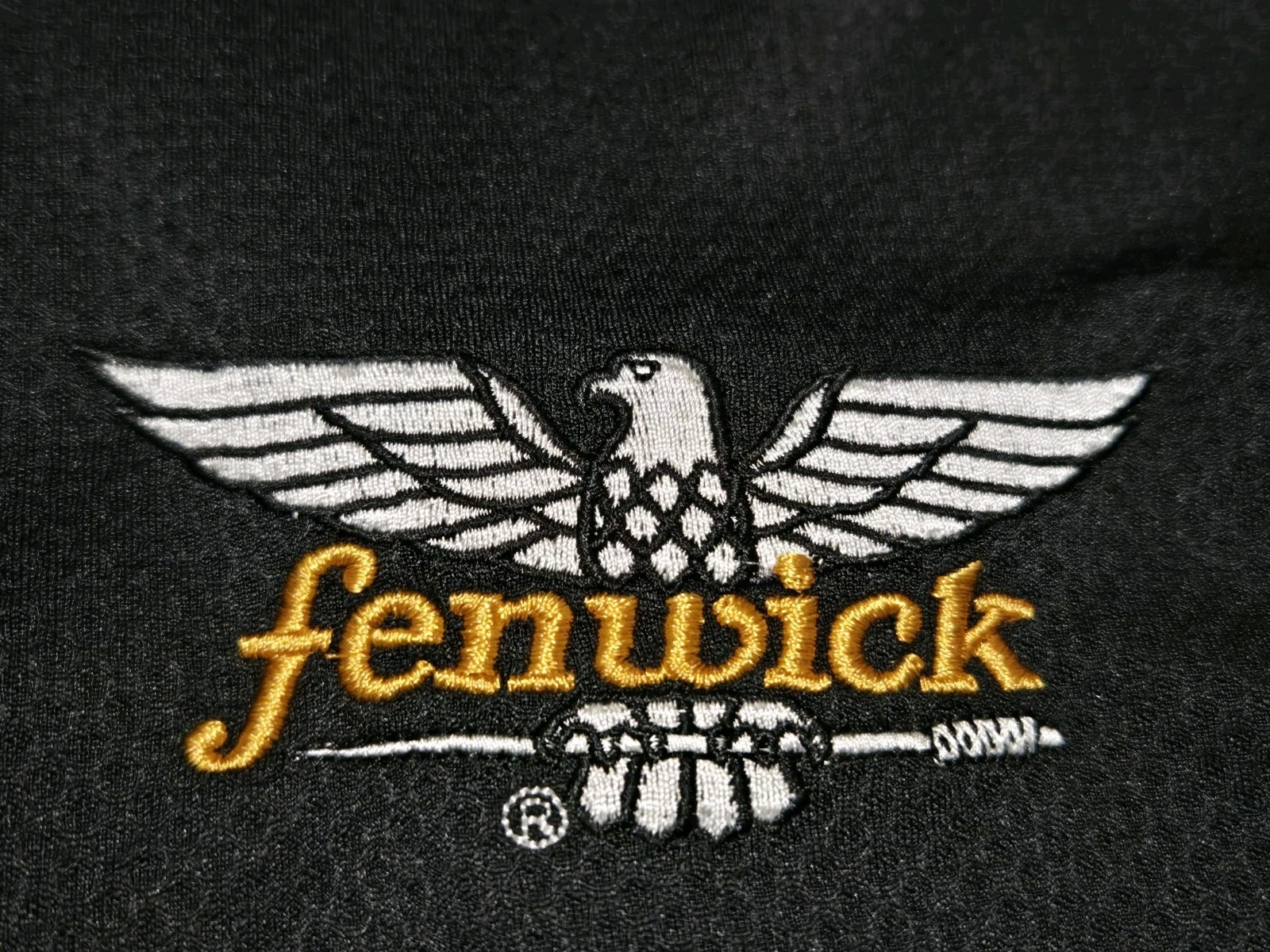 Fenwick Waffle Knit Fishing 1/4 Zip Shirt Pullover - Black/Charcoal - Mens Small gallery