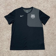 Nike Tigers Shirt Men Large Black Gray Snarling Tiger Training Top DriFit SAMPLE