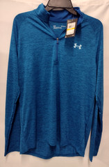 NWT Under Armour Pullover Mens M Loose Blue UA Tech 2.0 1/2 Zip Long Sleeve